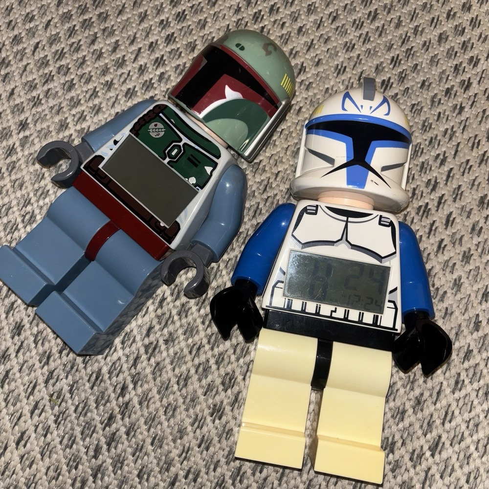 LEGO Star Wars Captain Rex Clone Wars Boba Fett Digital Alarm Clock 2011
